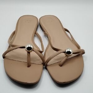 a new day Tan Women's Sandals with Silver Accents